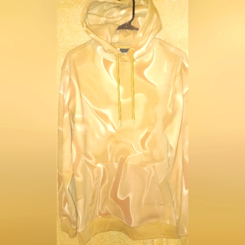 Nice thick hoodie for sale Juniors medium,  beige and white